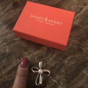 James Avery Pearl Cross Pendant